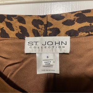 St John suede pants